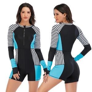 Women’s One Piece Swim Rashguard Suit size Small